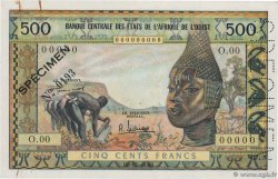 500 Francs Spécimen WEST AFRIKANISCHE STAATEN  1964 P.003s VZ