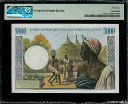 5000 Francs STATI AMERICANI AFRICANI  1975 P.104Ah q.FDC