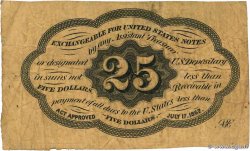 25 Cents VEREINIGTE STAATEN VON AMERIKA  1862 P.099c S
