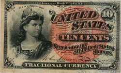 10 Cents VEREINIGTE STAATEN VON AMERIKA  1863 P.115d fVZ