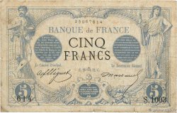 5 Francs NOIR FRANKREICH  1872 F.01.10 SGE