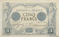5 Francs NOIR FRANCE  1872 F.01.10 pr.TTB