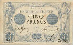5 Francs NOIR FRANCIA  1872 F.01.10 BC