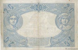 20 Francs BLEU FRANCE  1906 F.10.01 VF-