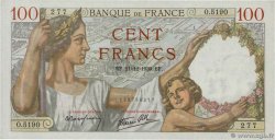 100 Francs SULLY FRANCE  1939 F.26.18 UNC-