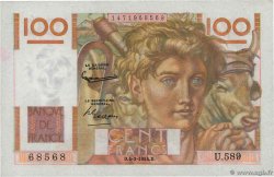 100 Francs JEUNE PAYSAN Numéro spécial FRANCIA  1954 F.28.42