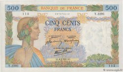 500 Francs LA PAIX FRANCE  1941 F.32.14 SUP+