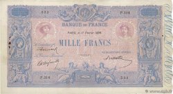 1000 Francs BLEU ET ROSE FRANCE  1899 F.36.12 TTB