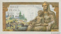 1000 Francs DÉESSE DÉMÉTER FRANCIA  1943 F.40.25 SC+