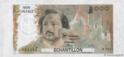 1000 Francs BALZAC Échantillon FRANCIA  1980 EC.1980.01 FDC