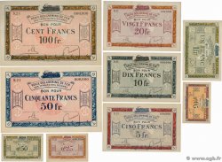5 Centimes à 100 Francs Spécimen FRANCE Regionalismus und verschiedenen  1923 JP.135.01s-10s fST+
