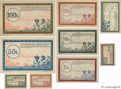 5 Centimes à 100 Francs Spécimen FRANCE Regionalismus und verschiedenen  1923 JP.135.01s-10s fST+