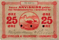 25 Ore Annulé GREENLAND  1913 P.11b F