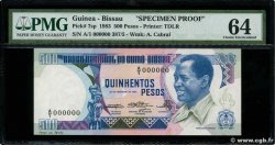 500 Pesos Spécimen GUINEA-BISSAU  1983 P.07s q.FDC