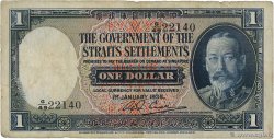1 Dollar MALESIA - INSEDIAMENTI DELLO STRETTO  1935 P.16b q.MB