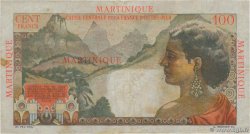 100 Francs La Bourdonnais MARTINIQUE  1946 P.31a MB