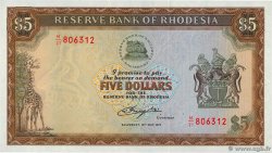 5 Dollars RHODÉSIE  1979 P.40a SPL
