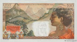 2 NF sur 100 Francs La Bourdonnais SAINT PIERRE AND MIQUELON  1960 P.32 AU