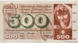 500 Francs SWITZERLAND  1968 P.51f F+