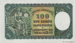 100 Korun Spécimen TSCHECHOSLOWAKEI  1945 P.051s fST+