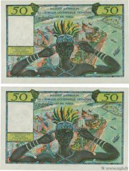 50 Francs Consécutifs FRENCH WEST AFRICA  1956 P.45 AU