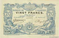 20 Francs ALGERIEN  1890 P.015 VZ+