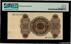 20 Reichsmark GERMANIA  1924 P.176 q.FDC