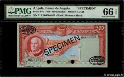 500 Escudos Spécimen ANGOLA  1970 P.097s