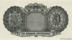 1 Pound BAHAMAS  1954 P.15b AU+