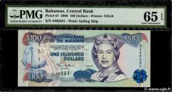100 Dollars BAHAMAS  2000 P.67