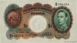 1 Dollar BARBADOS  1943 P.02b