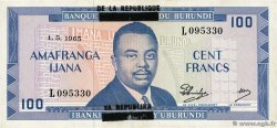 100 Francs BURUNDI  1965 P.17a