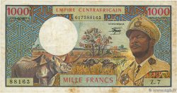 1000 Francs REPúBLICA CENTROAFRICANA  1978 P.06 BC+