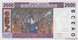 2500 Francs ESTADOS DEL OESTE AFRICANO  1992 P.412Da SC+
