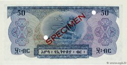 50 Dollars Spécimen ÉTHIOPIE  1961 P.22s NEUF