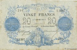 20 Francs type 1871 FRANCIA  1873 F.A46.04 q.MB