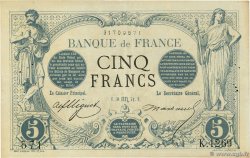 5 Francs NOIR FRANKREICH  1872 F.01.11 SS