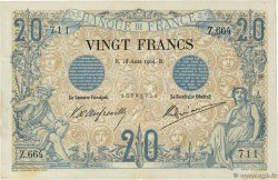 20 Francs NOIR FRANCE  1904 F.09.03 VF-