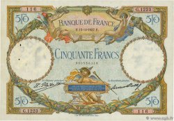 50 Francs LUC OLIVIER MERSON FRANCE  1927 F.15.01 VF-