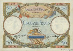 50 Francs LUC OLIVIER MERSON FRANCE  1929 F.15.03 VF-