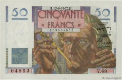 50 Francs LE VERRIER FRANCE  1947 F.20.08 UNC