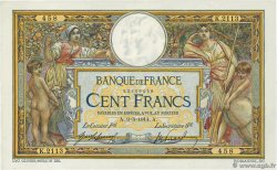 100 Francs LUC OLIVIER MERSON sans LOM FRANCE  1914 F.23.06 XF