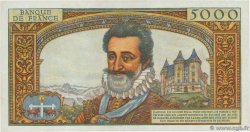 5000 Francs HENRI IV FRANKREICH  1957 F.49.04 VZ