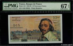 10 Nouveaux Francs RICHELIEU FRANCE  1962 F.57.19 UNC