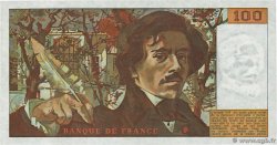 100 Francs DELACROIX Petit numéro FRANCE  1978 F.68.01A1 SPL+