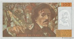100 Francs DELACROIX imprimé en continu FRANKREICH  1991 F.69bis.04b ST