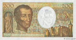 200 Francs MONTESQUIEU alphabet 101 FRANCE  1992 F.70bis.01 AU
