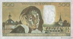 500 Francs PASCAL Petit numéro FRANKREICH  1988 F.71.38A270 fST+