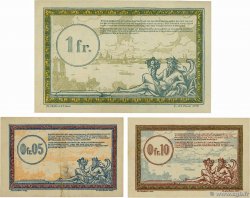 5 et 10 Centimes, 1 Franc Lot FRANCE regionalismo y varios  1923 JP.135.01/02/05 SC