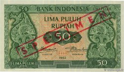 50 Rupiah Spécimen INDONESIA  1952 P.045s